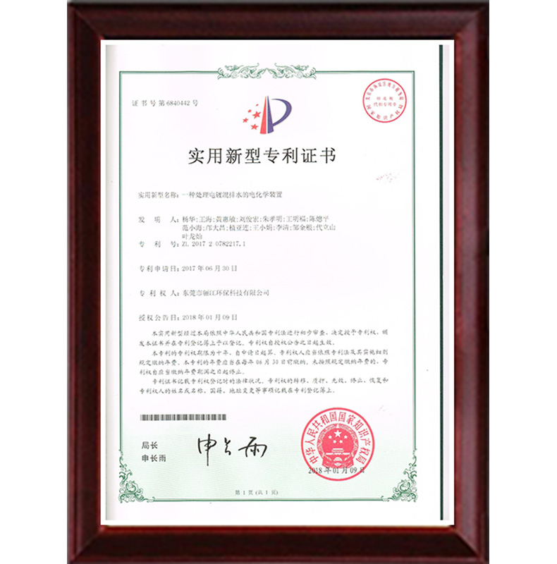 电镀证书